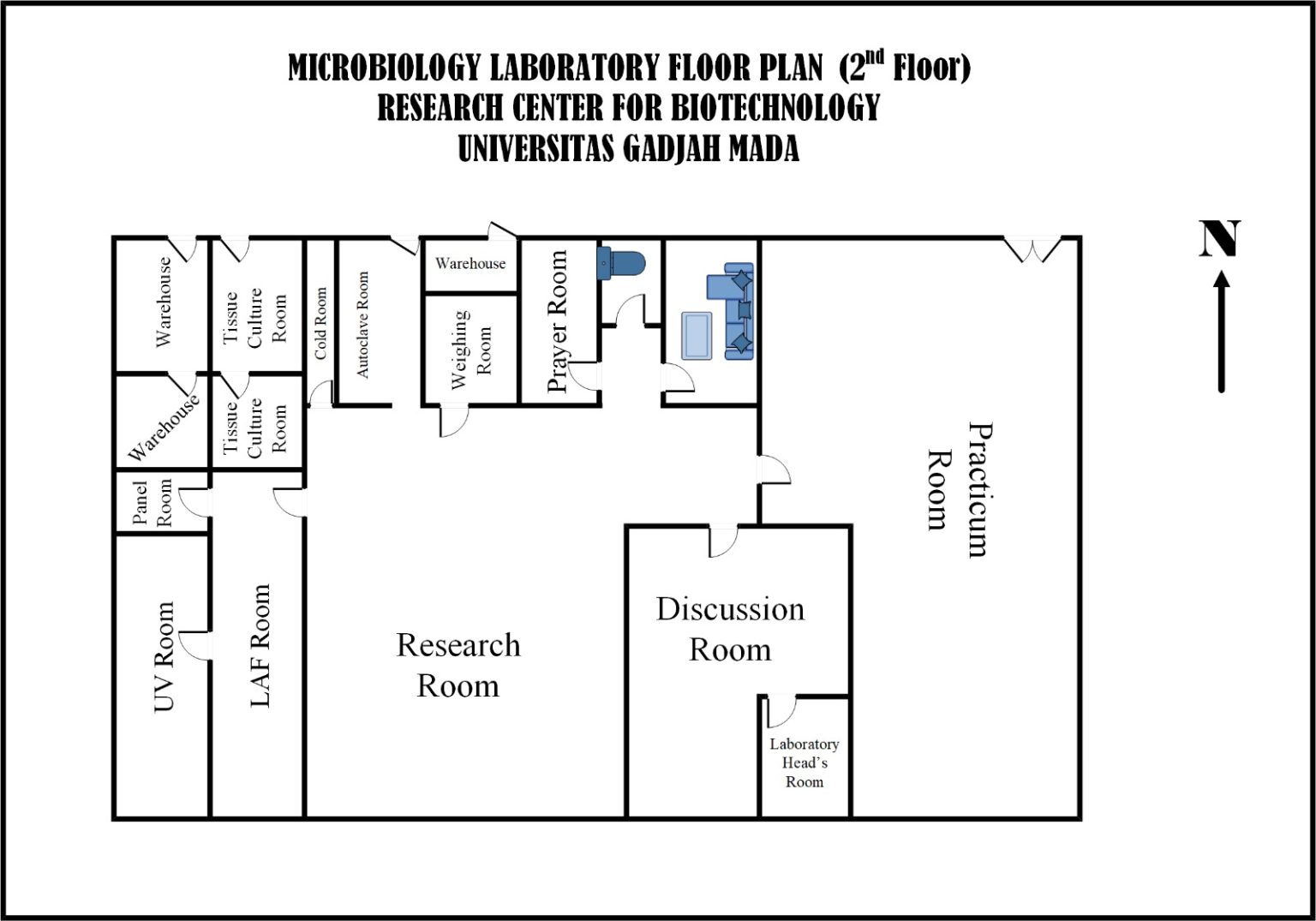 Denah Laboratorium Pusat Studi Bioteknologi